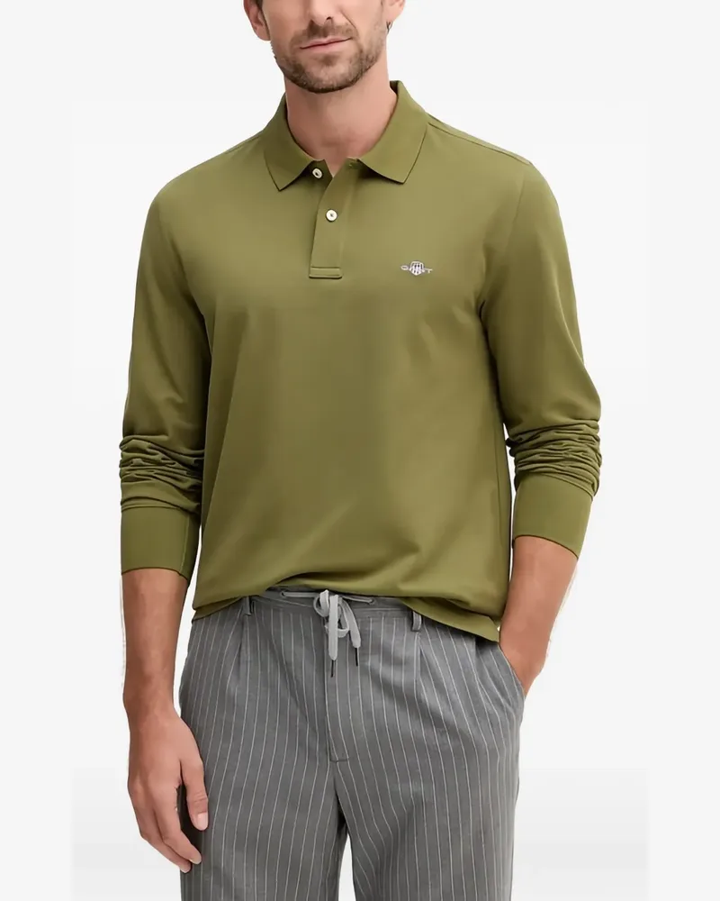 Gant long-sleeve polo shirt - Grün Grün
