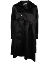 Comme des Garçons Kleid mit asymmetrischem Kragen Schwarz