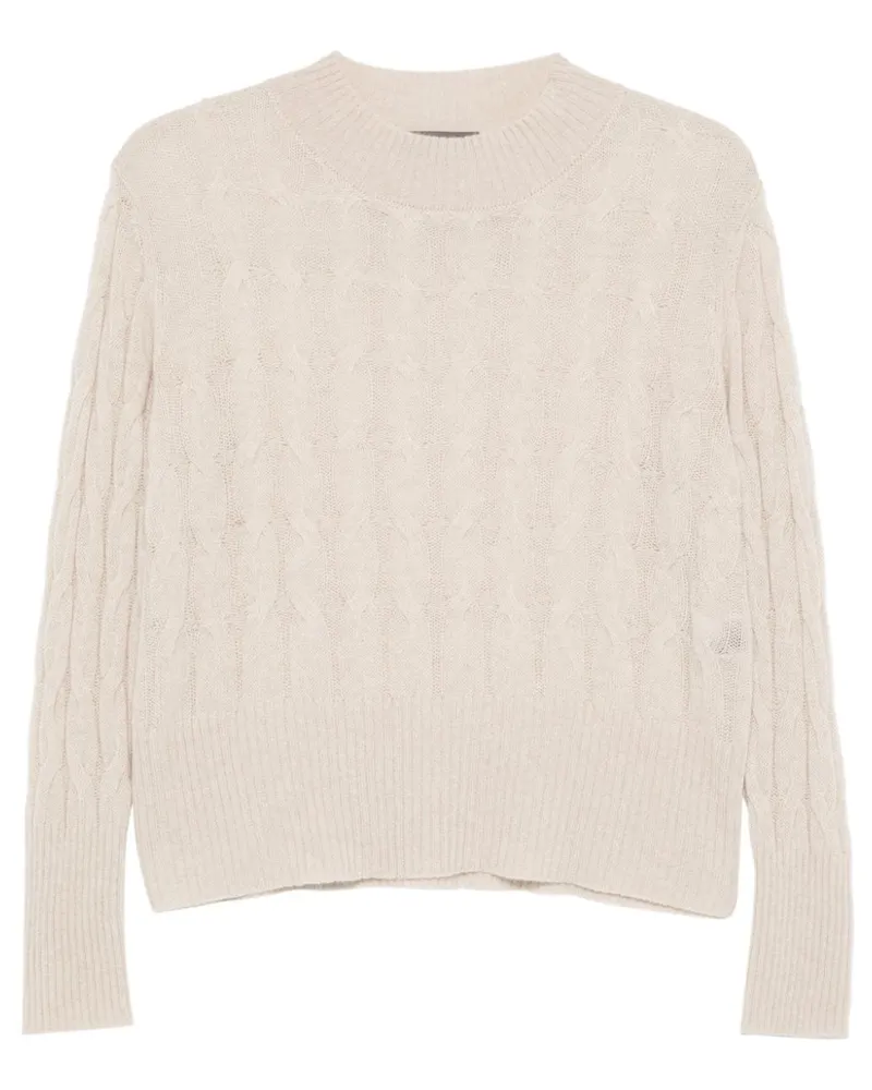 Lorena Antoniazzi Pullover mit Zopfmuster - Nude Nude