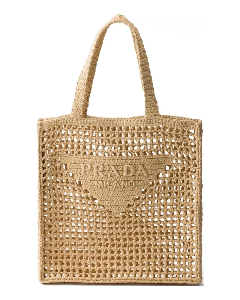 Prada crochet tote bag - Nude Nude