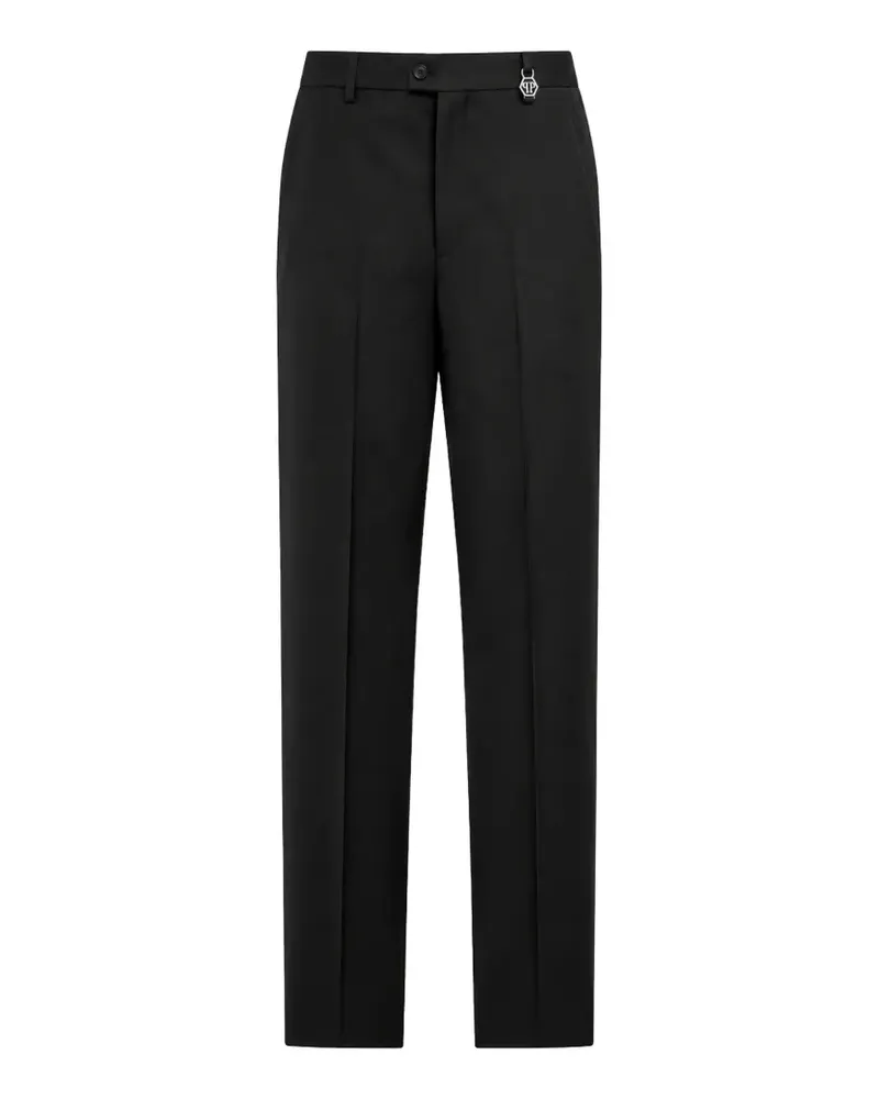 Philipp Plein Chinos Dandy Fit Hose mit Schlaufe - Schwarz Schwarz