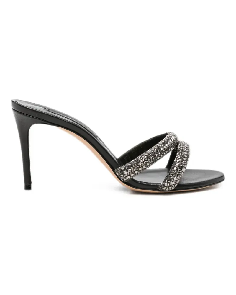 Casadei Sandalen mit Kristallen - Schwarz Schwarz