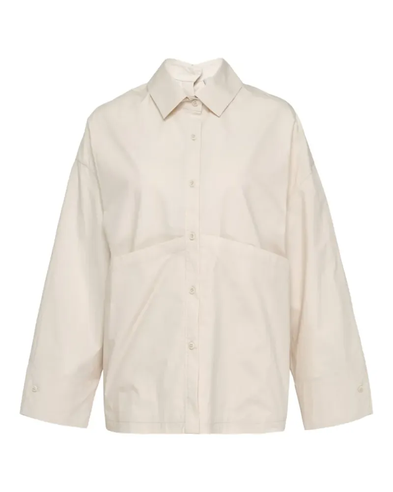 Lee Mathews Gilbert button-back shirt - Nude Nude