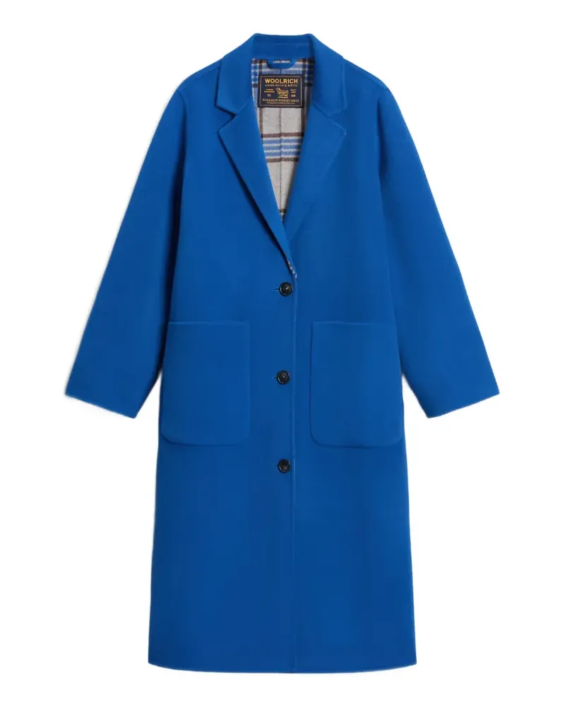 Woolrich Mantel mit fallendem Revers - Blau Blau