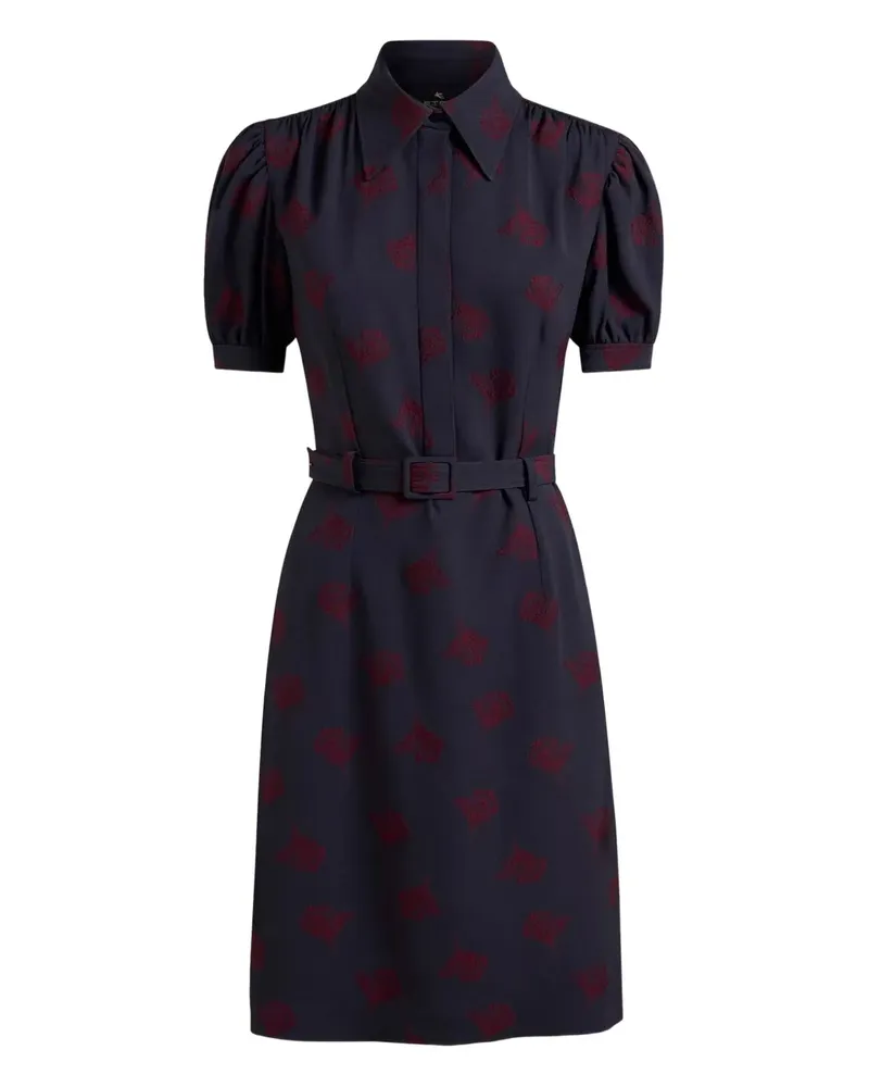 Etro Jacquard-Midikleid - Schwarz Schwarz