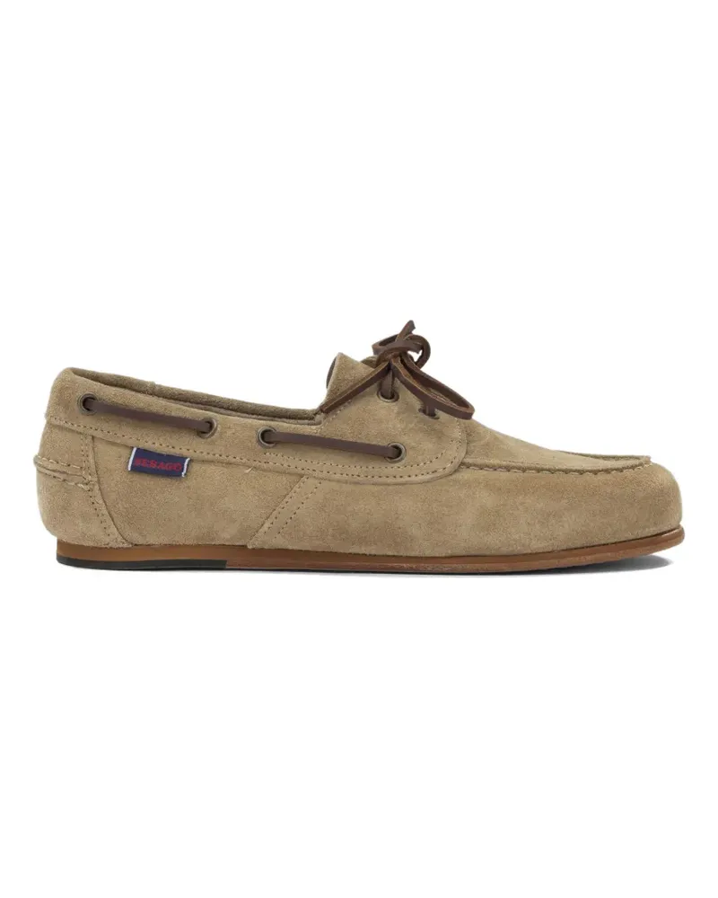 Sebago lace-up suede boat shoes - Nude Nude