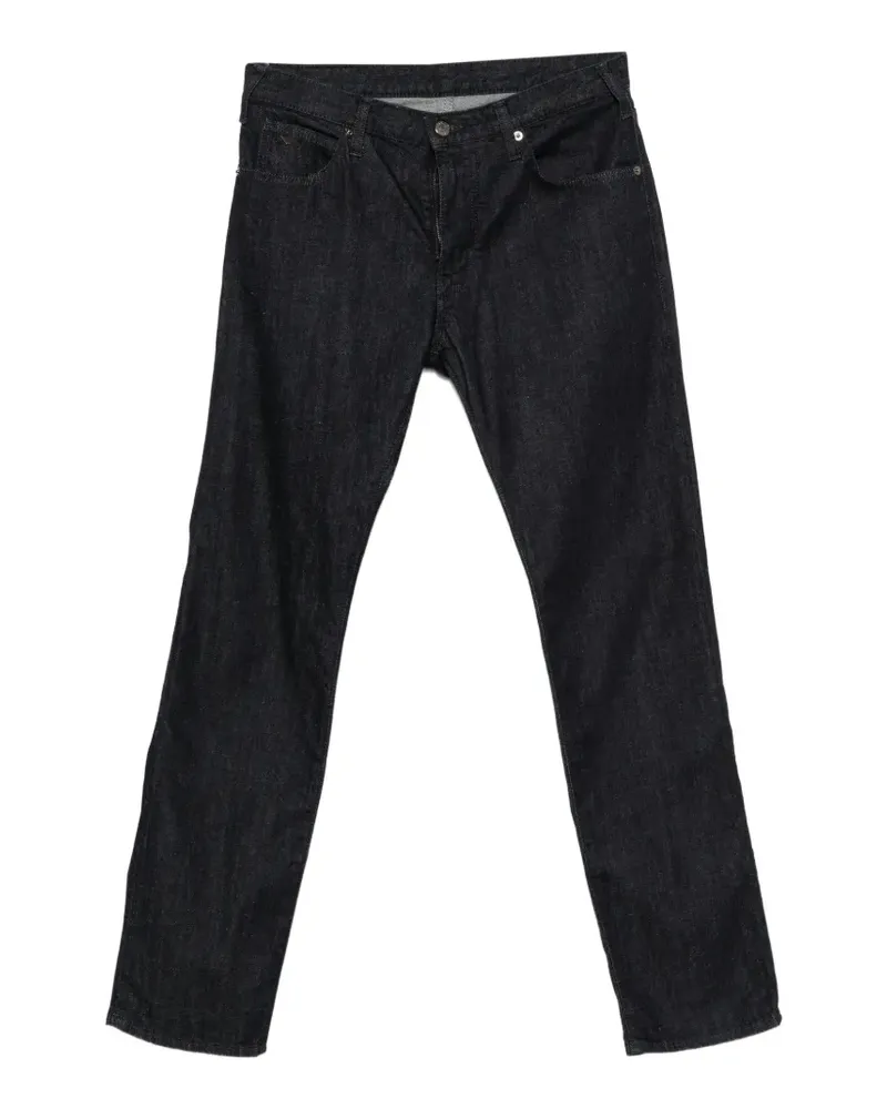 Emporio Armani Jeans mit Logo-Schild - Blau Blau