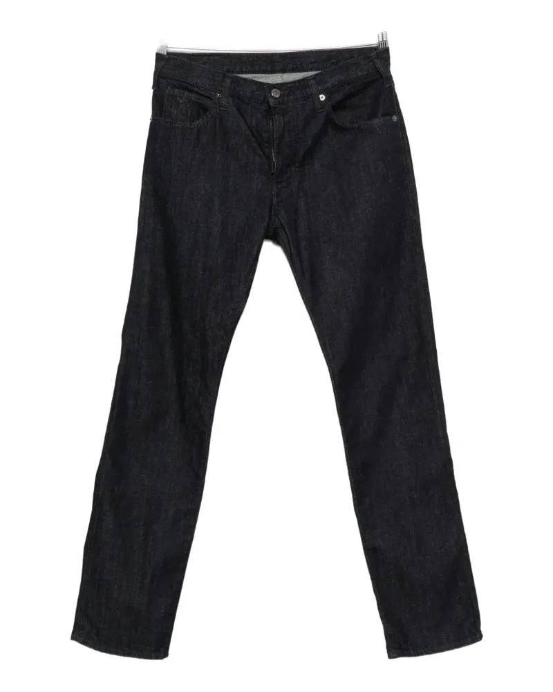 Emporio Armani logo-plaque jeans - Blau Blau
