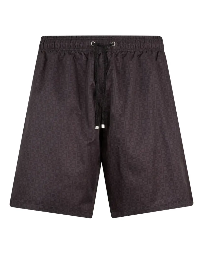 Billionaire Badeshorts mit Monogrammmuster - Schwarz Schwarz