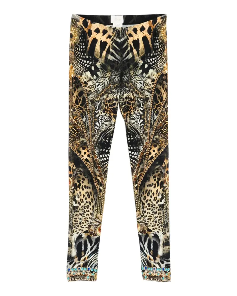 Camilla Feline Folklore Leggings - Schwarz Schwarz