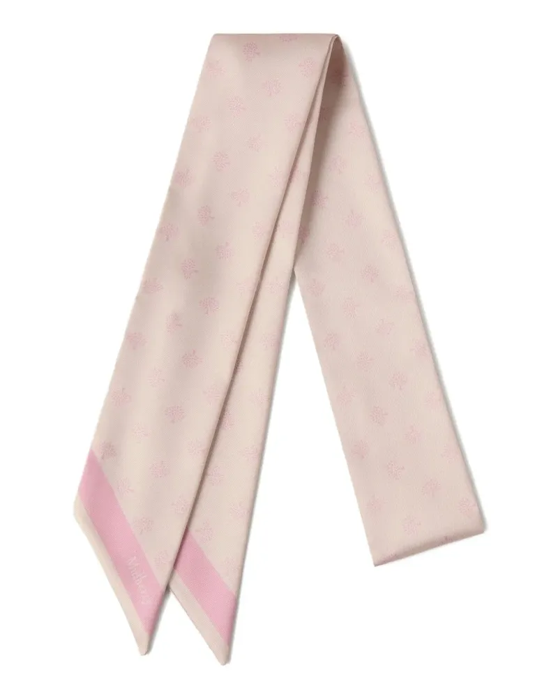 Mulberry Schal mit Baum-Print - Rosa Rosa
