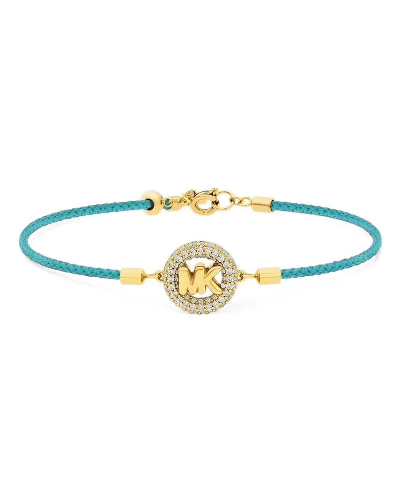 Michael Kors bracelet with cord and gold-tone logo with inlays Gold