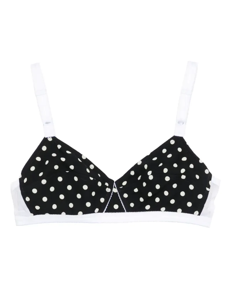 N° 21 polka-dot bra - Schwarz Schwarz