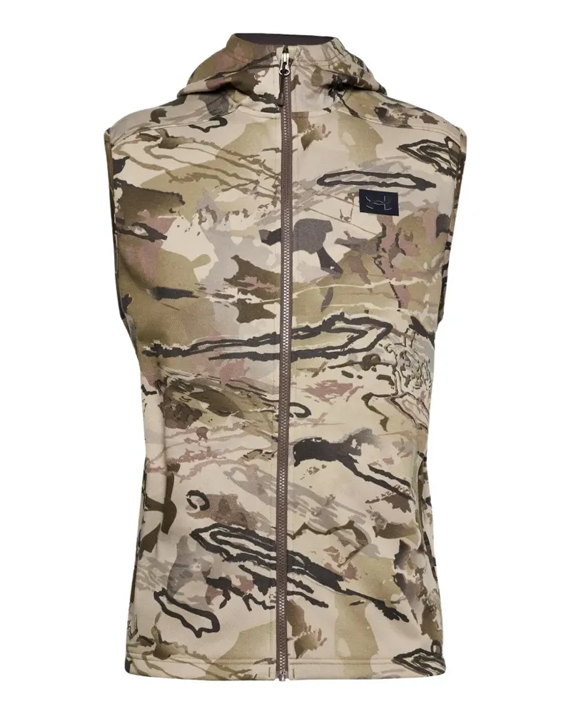 Under Armour Kapuzenweste mit Camouflagemuster - Nude Nude