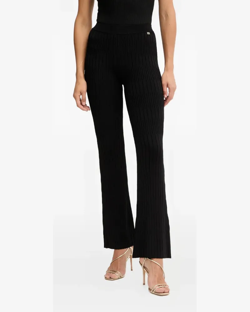 MARCIANO Los Angeles Janet ribbed logo trousers - Schwarz Schwarz
