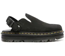 Zebzag Mules aus Wildleder - Schwarz