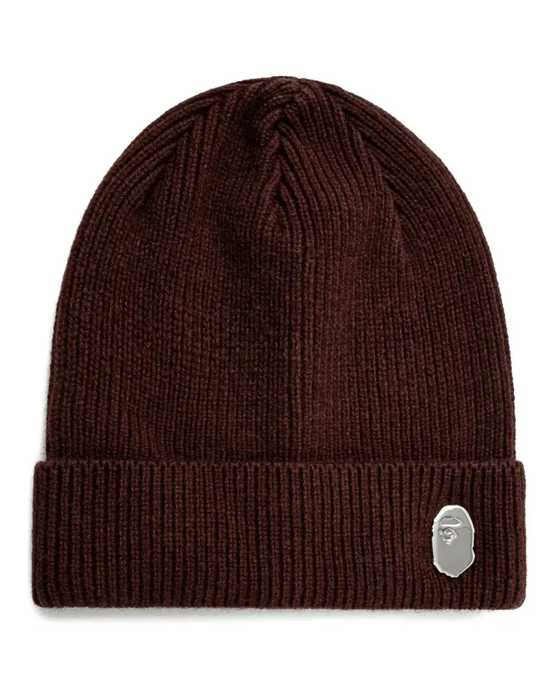 BAPE Beanie aus Wollgemisch - Braun Braun