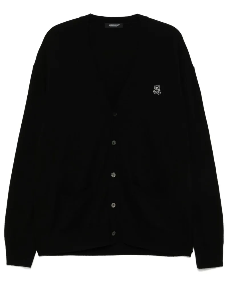 Undercover Cardigan mit Logo-Patch - Schwarz Schwarz
