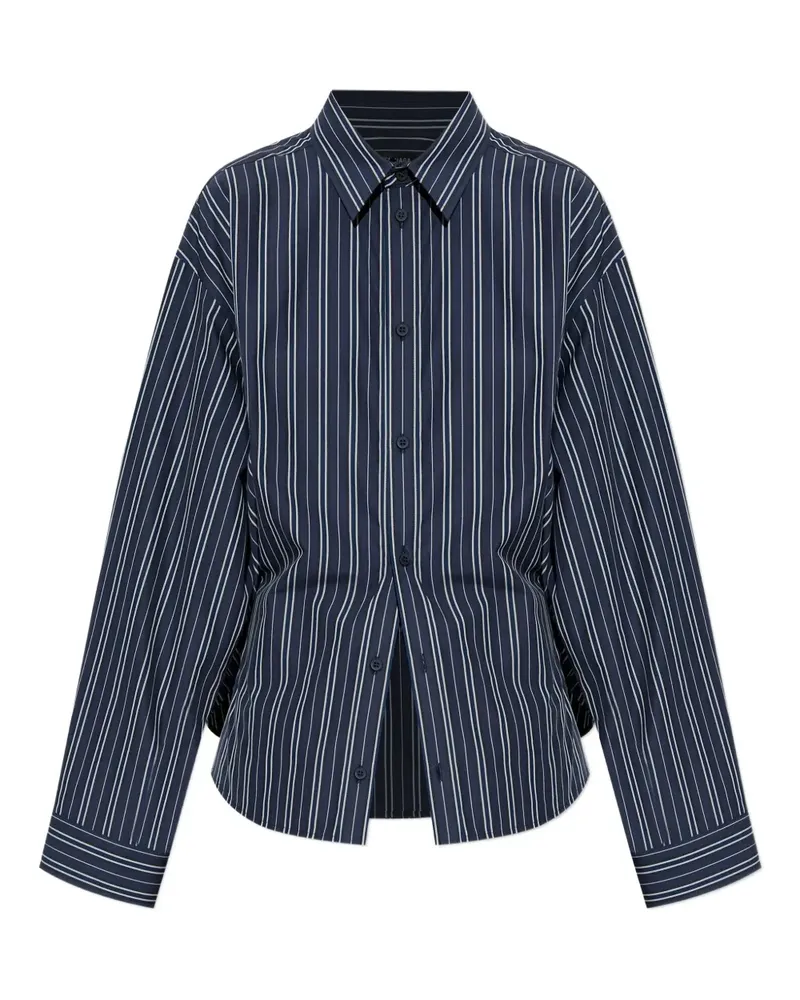 Balenciaga Gestreiftes Button-down-Hemd - Blau Blau