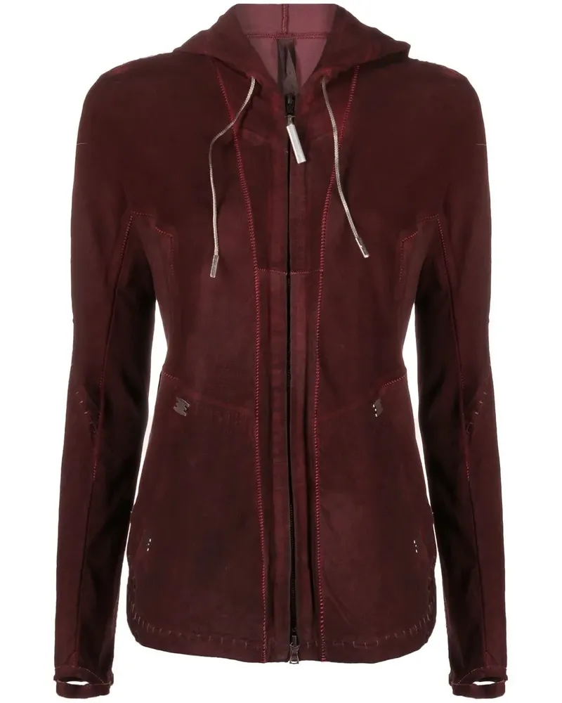Isaac Sellam Kapuzenjacke mit Reißverschluss - Rot Rot