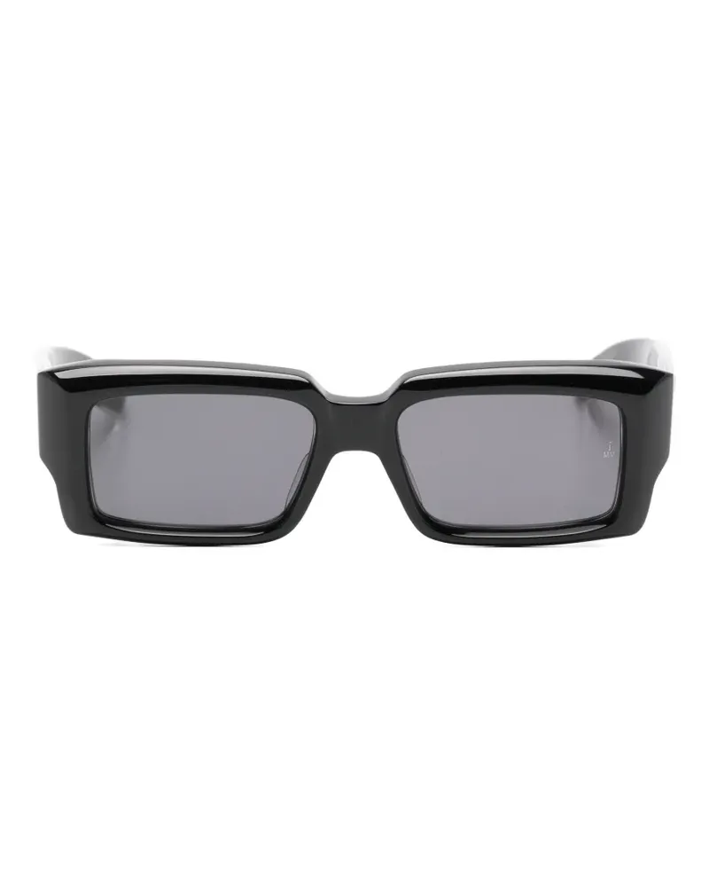 Jacques Marie Mage Sonnenbrille mit eckigem Gestell - Schwarz Schwarz
