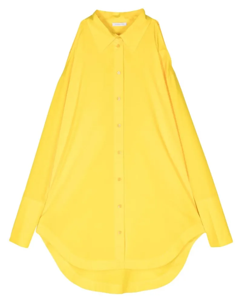 Patrizia Pepe Hemd mit Cold-Shoulder - Gelb Gelb