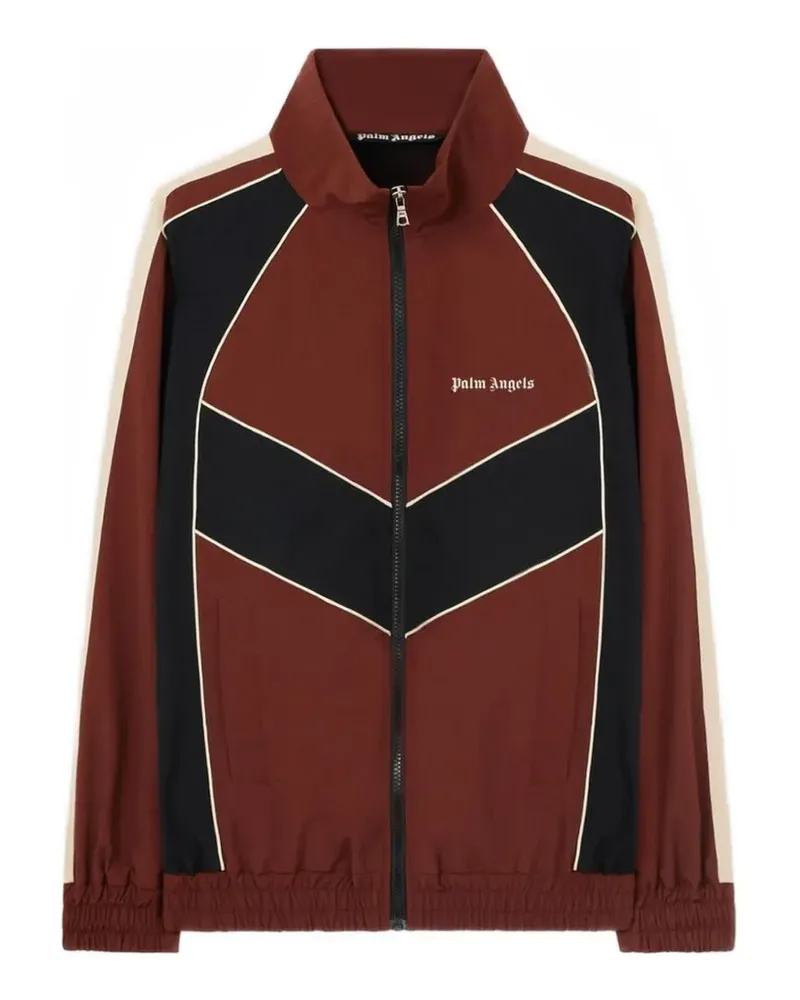 Palm Angels Hollywood Windbreaker in Colour-Block-Optik - Braun Braun