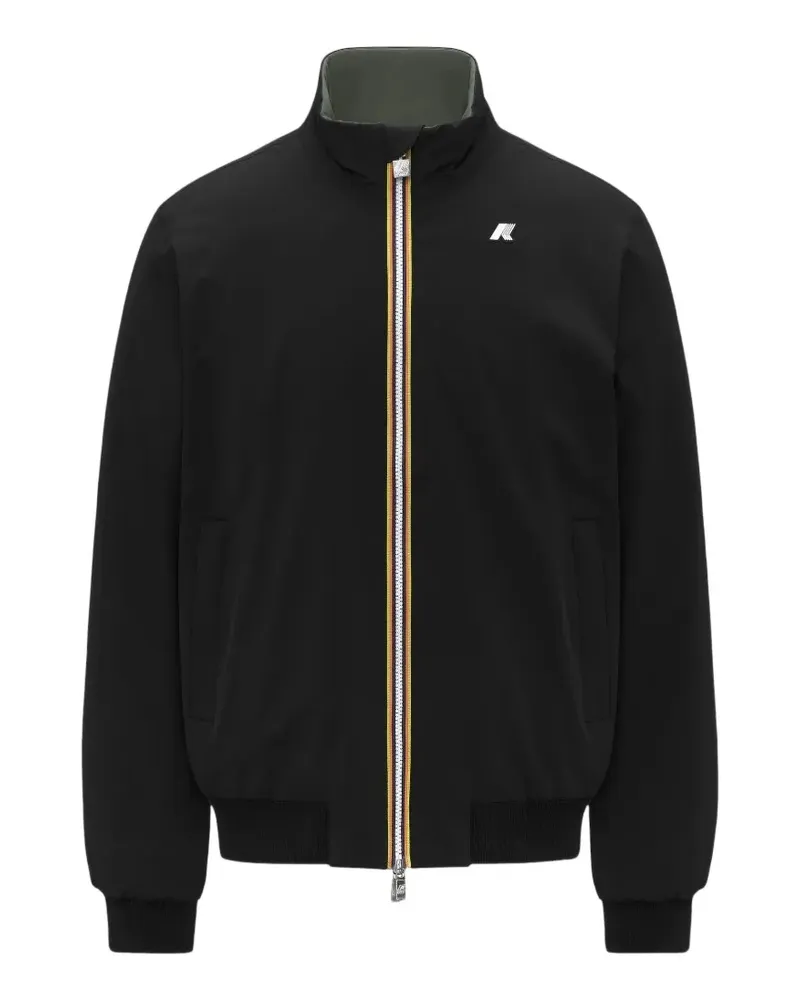 K-Way Arsene reversible zip-up jacket - Schwarz Schwarz