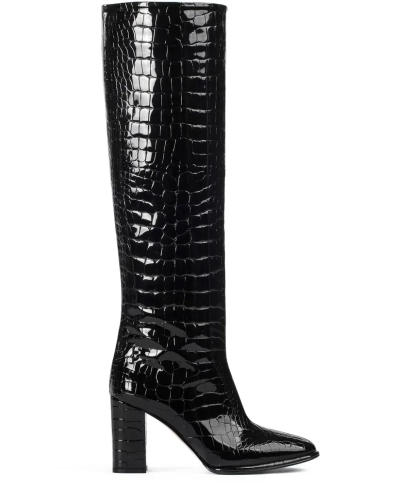 Le Silla Elsa Stiefel 80mm - Schwarz Schwarz