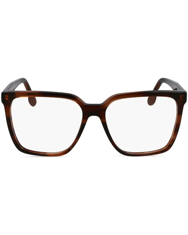 Victoria Beckham Brille mit eckigem Gestell - Braun Braun