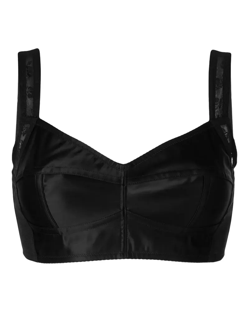 Dolce & Gabbana Kurzes Bustier-Top - Schwarz Schwarz