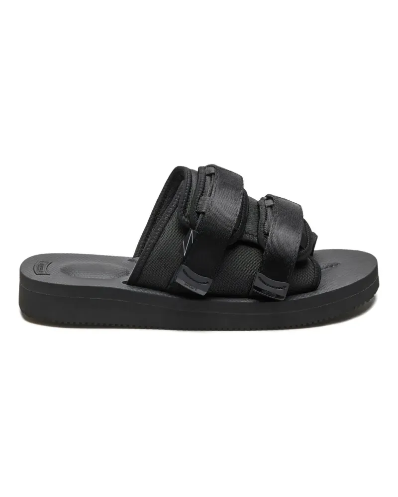 SUICOKE Moto Sandalen mit Riemen - Schwarz Schwarz