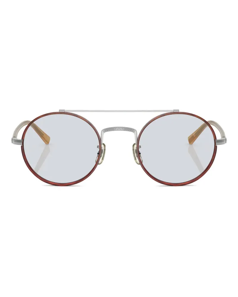 Oliver Peoples Brille mit rundem Gestell - Braun Braun