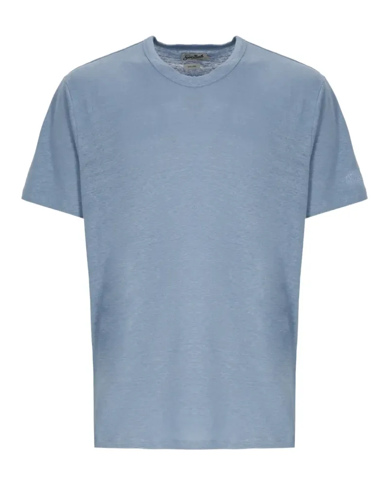 MC2 Saint Barth logo-embroidered T-shirt - Blau Blau