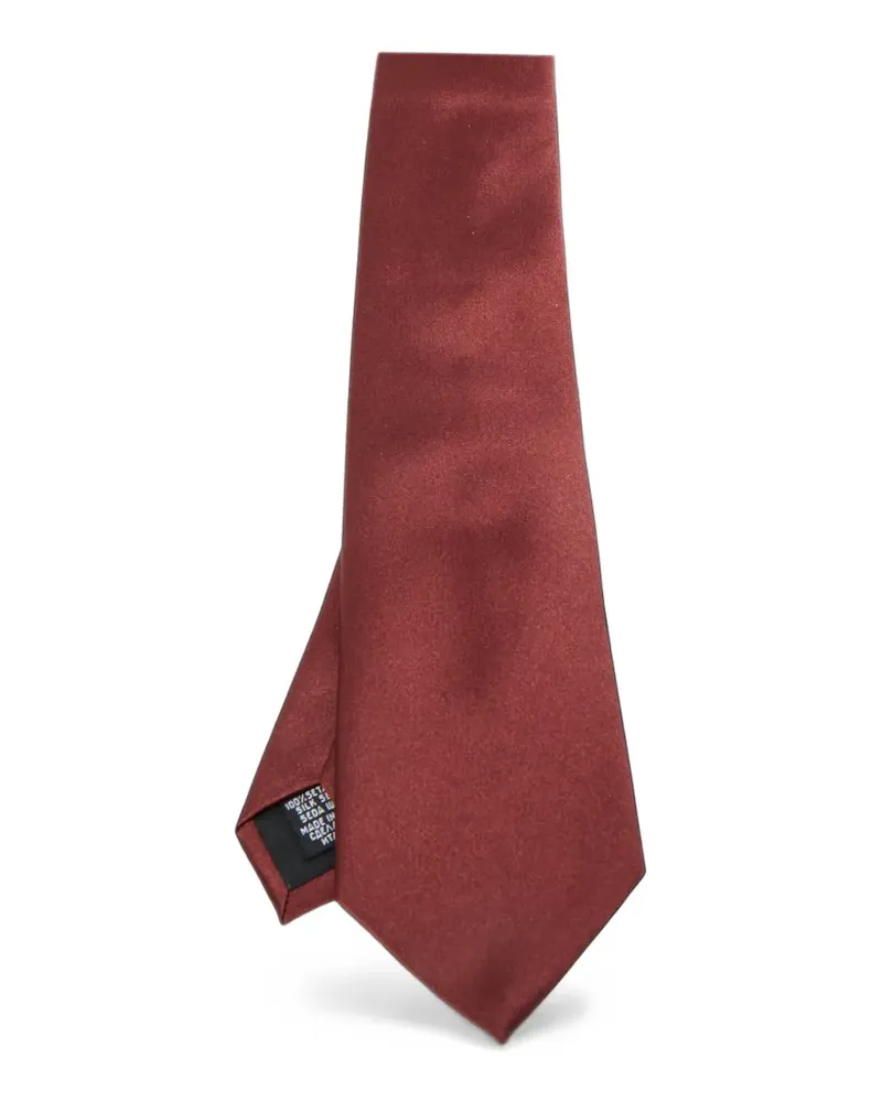 HUGO BOSS Krawatte aus Satin - Rot Rot