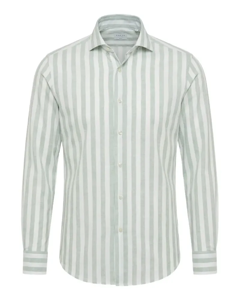 XACUS Active vertical-stripe shirt - Grün Grün