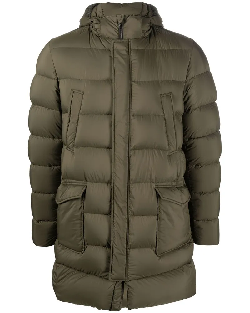 Herno Daunenmantel mit Kapuze - Grün Grün