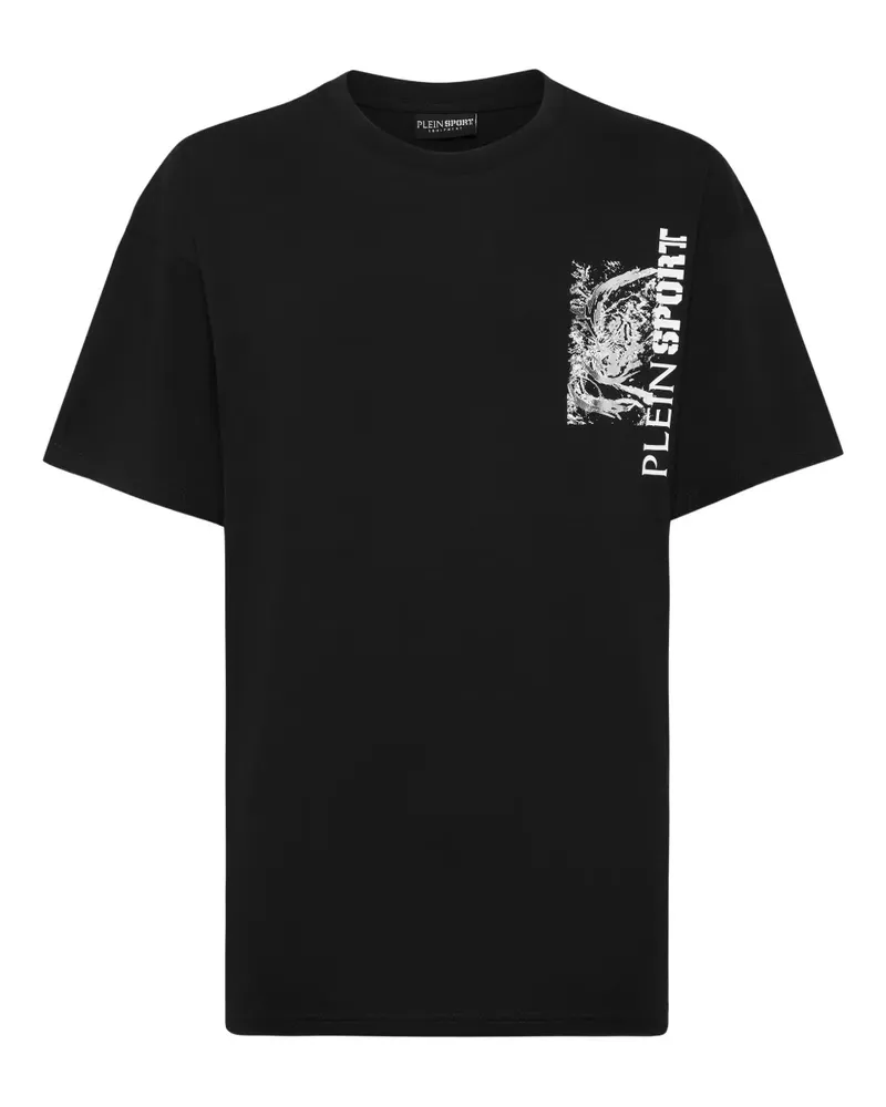 Philipp Plein T-Shirt mit Tiger-Print - Schwarz Schwarz