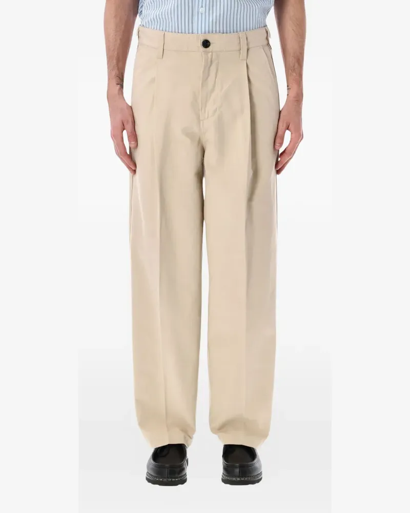 Obey Dean pleated trousers - Nude Nude