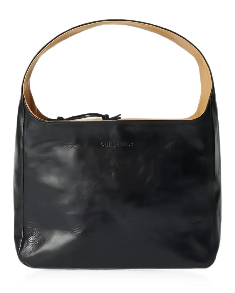 Our Legacy Brick leather tote bag - Schwarz Schwarz