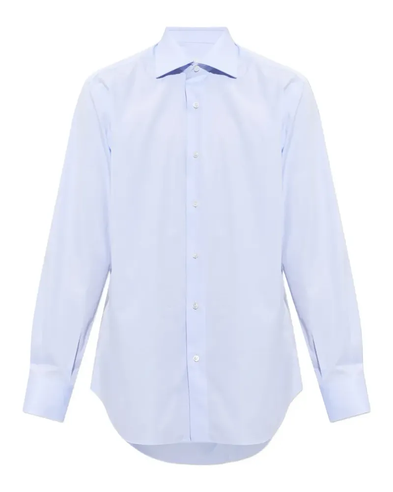 Brioni classic-collar long-sleeved shirt - Blau Blau