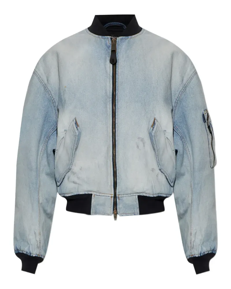 Balenciaga Weste mit Reißverschlusstaschen - Blau Blau