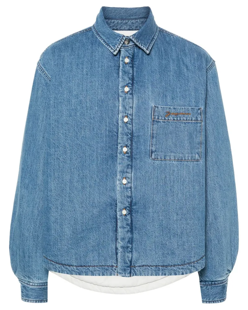 Jacquemus La Chemise Boulanger Hemdjacke aus Denim - Blau Blau