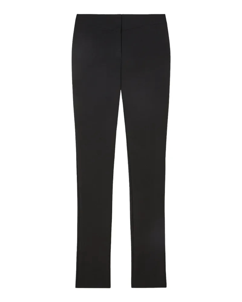 Patrizia Pepe Skinny-Hose aus Krepp - Schwarz Schwarz