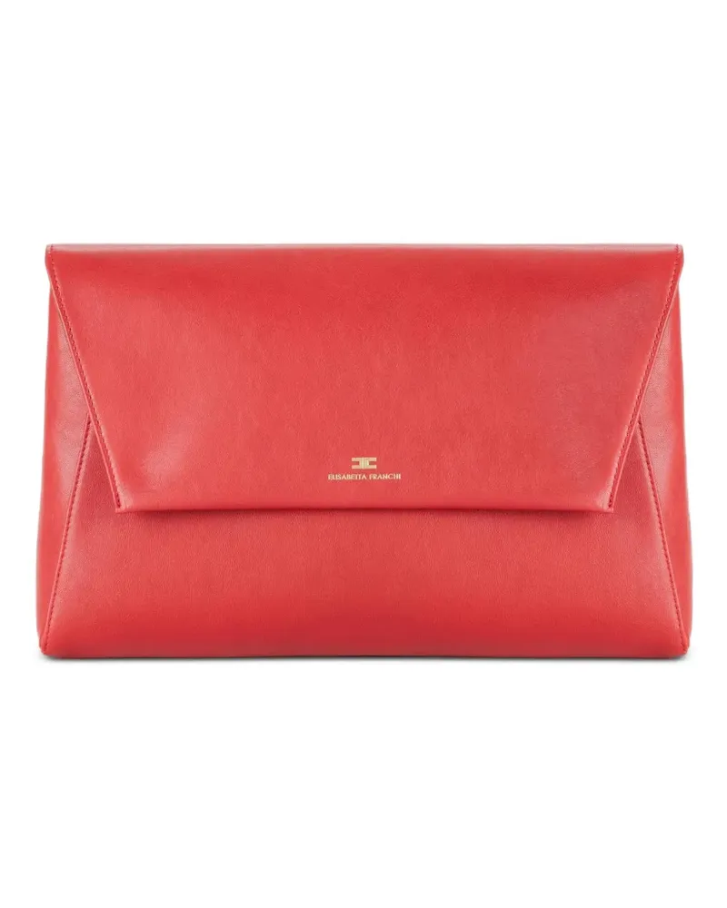 Elisabetta Franchi leather clutch bag - Rot Rot