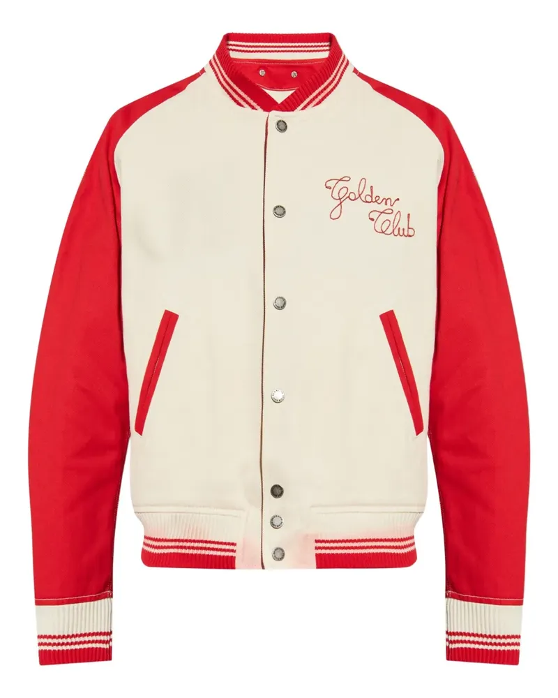 Golden Goose Bestickte Bomberjacke - Weiß Weiß