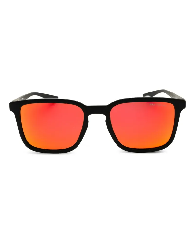 Nike Eckige Circuit Sonnenbrille - Schwarz Schwarz