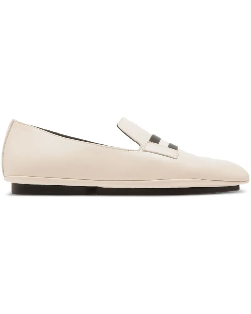 Bally Slipper mit Schleifendetail - Weiß Weiß
