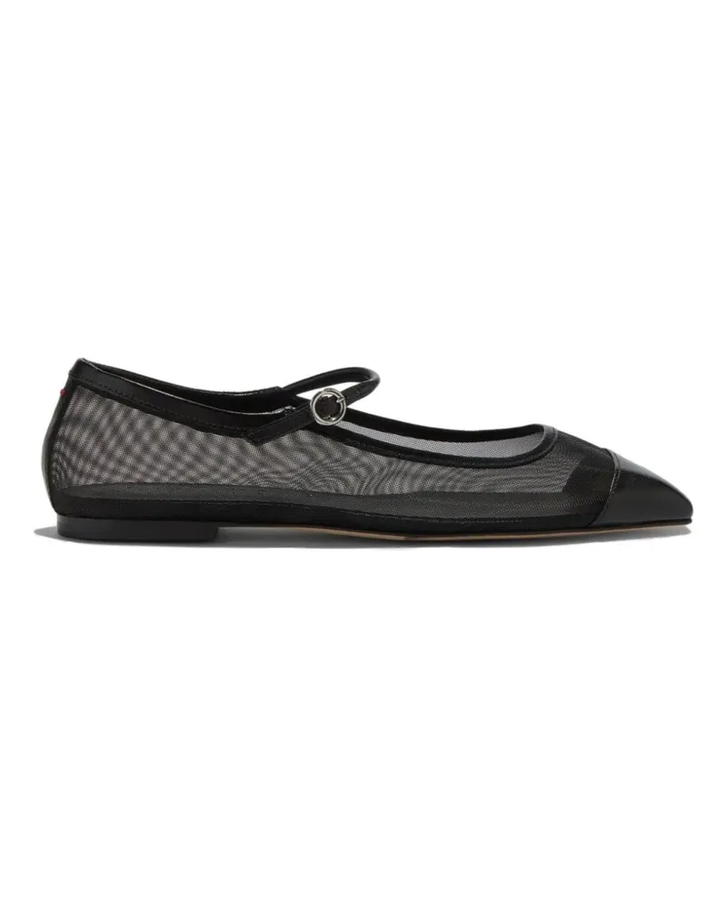 aeyde Uma mesh ballet flats - Schwarz Schwarz
