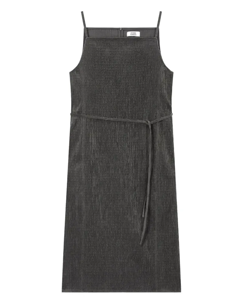 STUDIO TOMBOY corduroy spaghetti-strap mini dress - Grau Grau